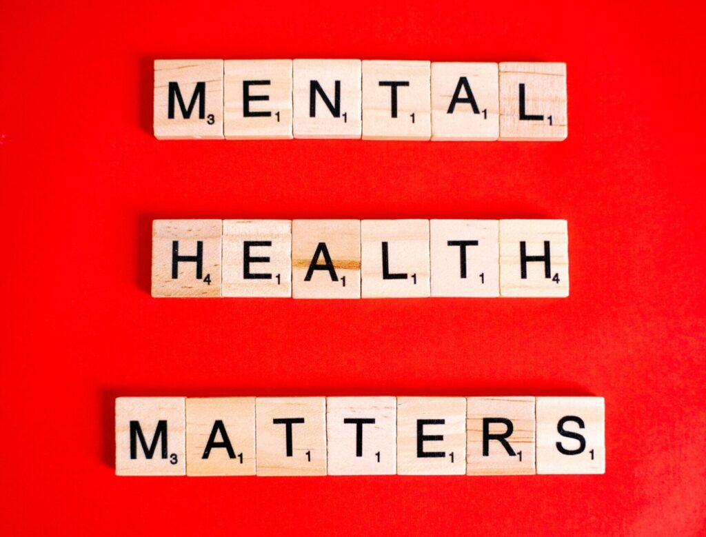 A sign stating Mental Health Matters