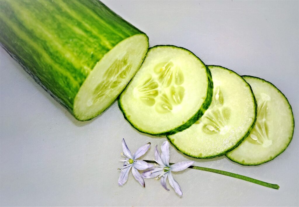 A sliced Cucumber