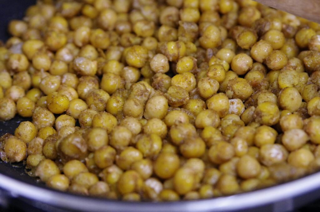 Close up of chickpeas