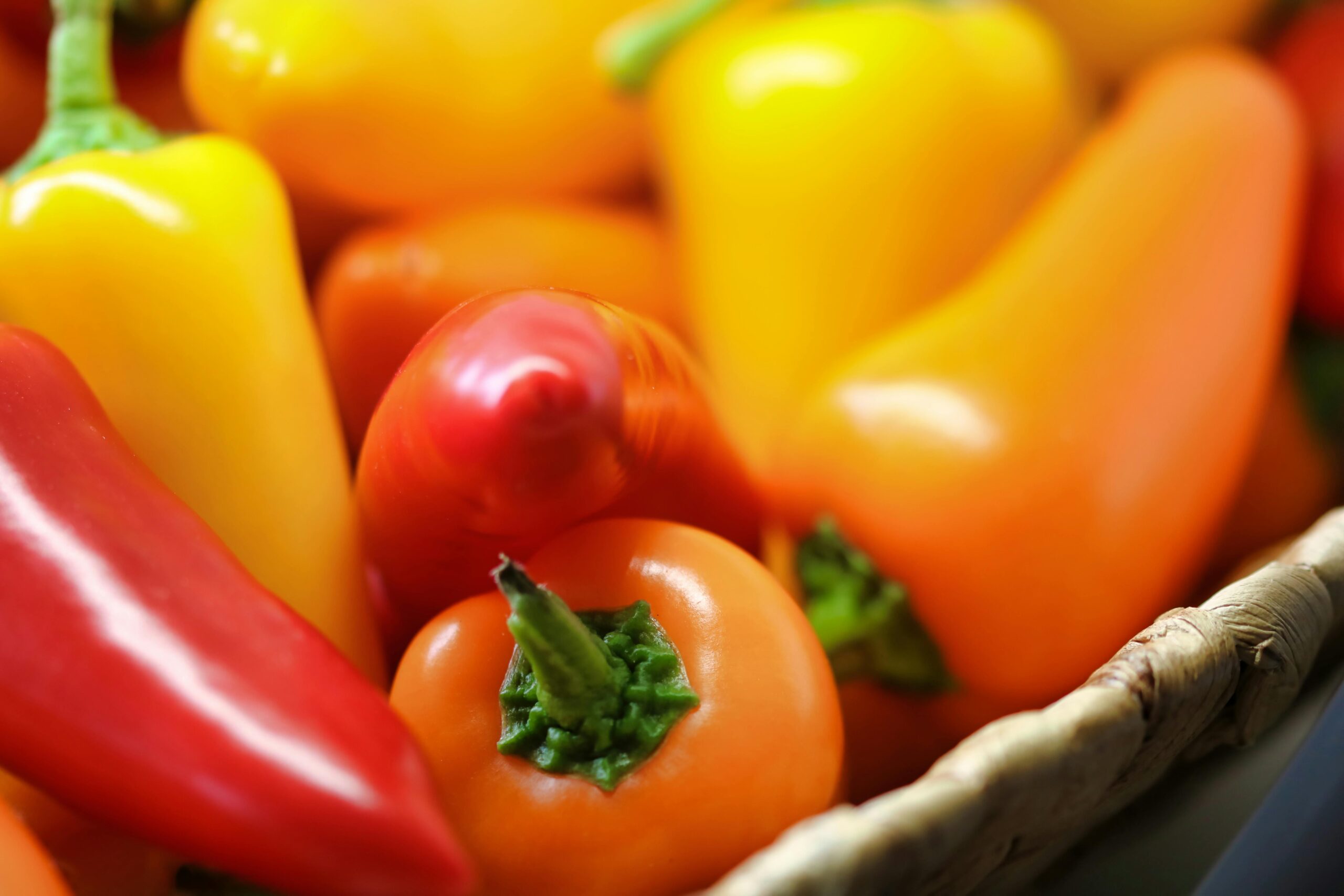 Colorful sweet peppers