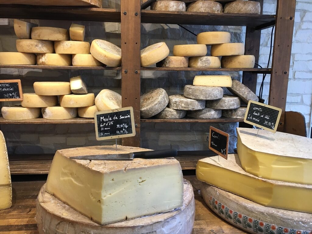 A shop full of cheese