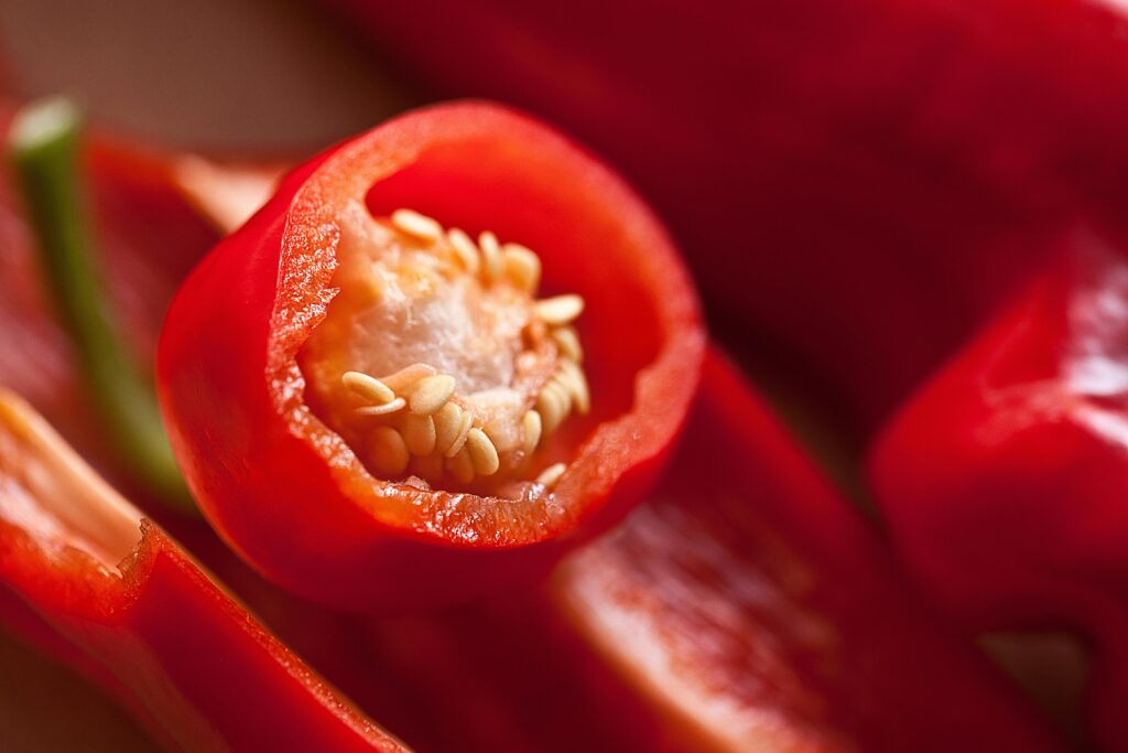 Red Chili cut open