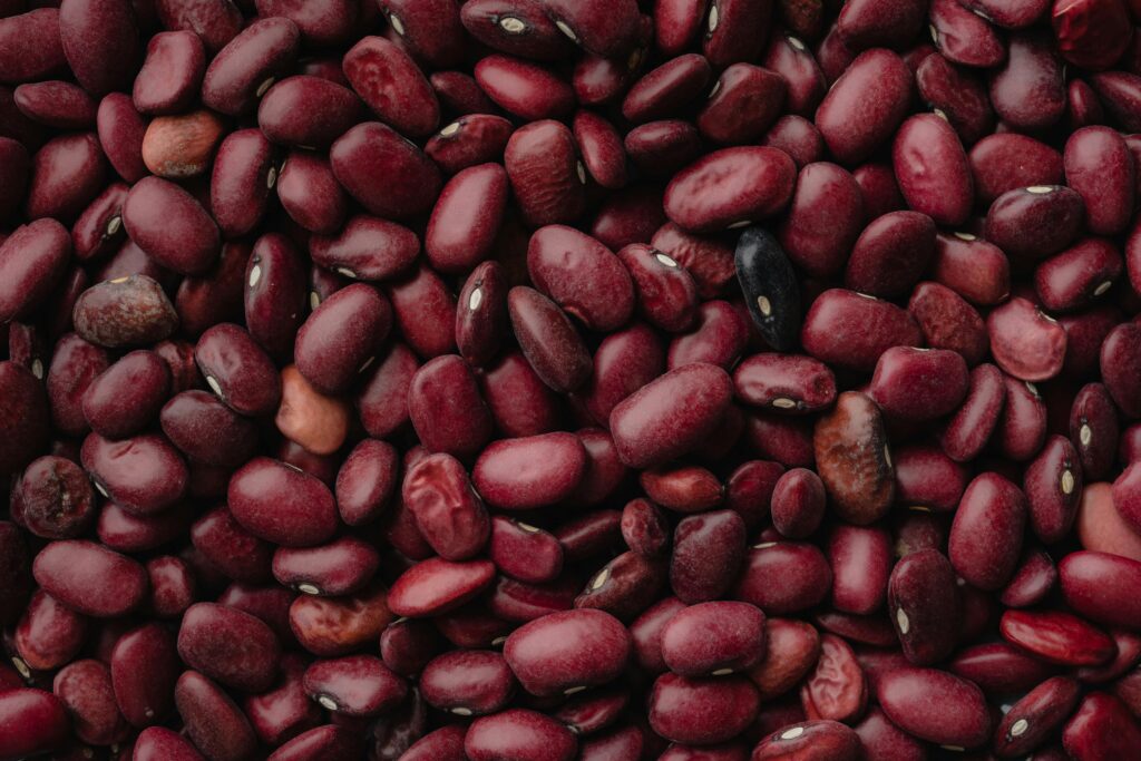 Close-up of an Abundance of Red Kidney Beans