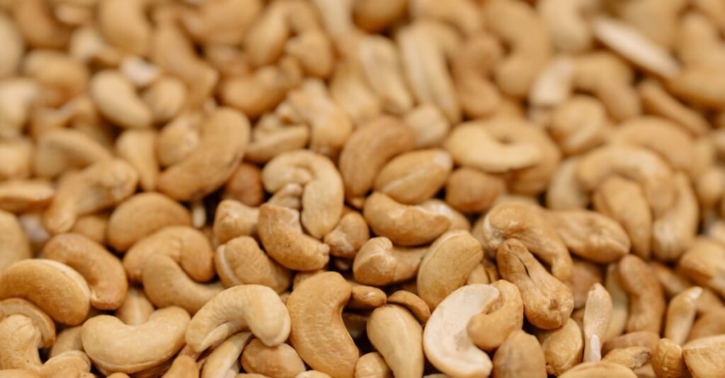 A Close-up Shot of Cashew Nuts